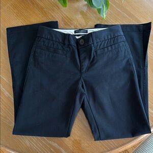 Banana Republic Black Martin Fit Pants With Slits at Bottom of Legs 2/S
